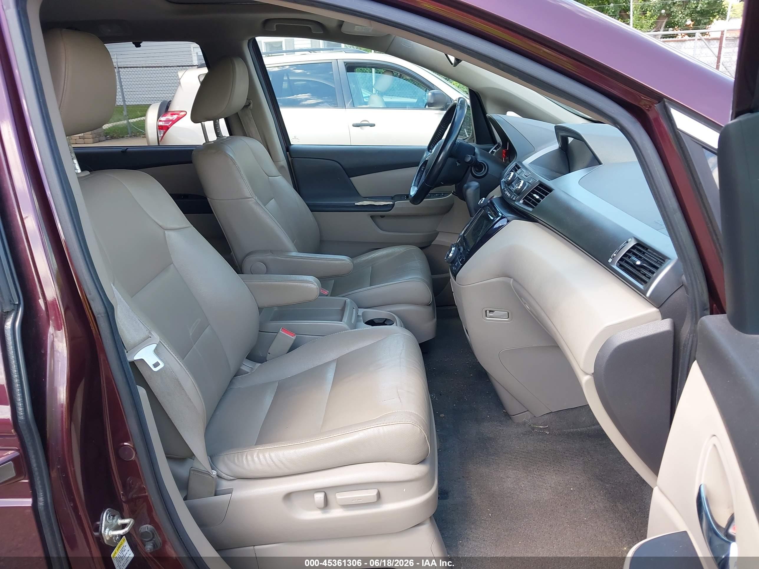 2014 Honda Odyssey Ex-l Purple vin: 5FNRL5H63EB029909
