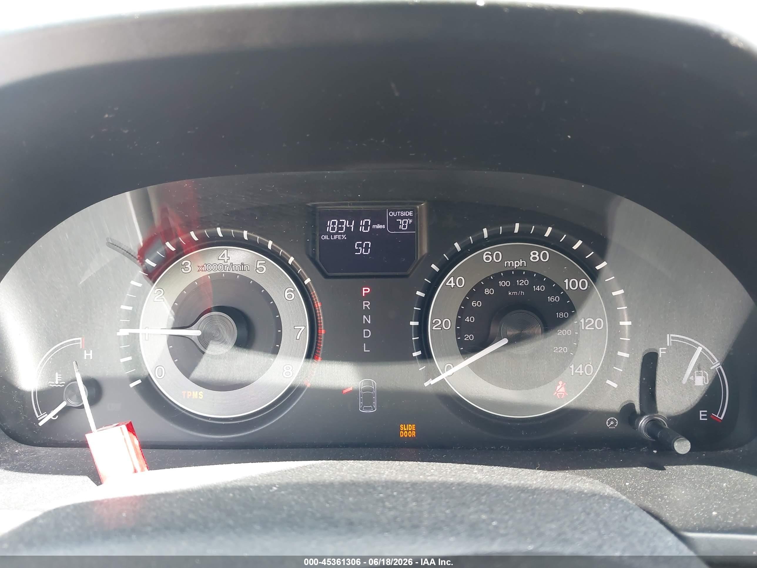 2014 Honda Odyssey Ex-l Purple vin: 5FNRL5H63EB029909