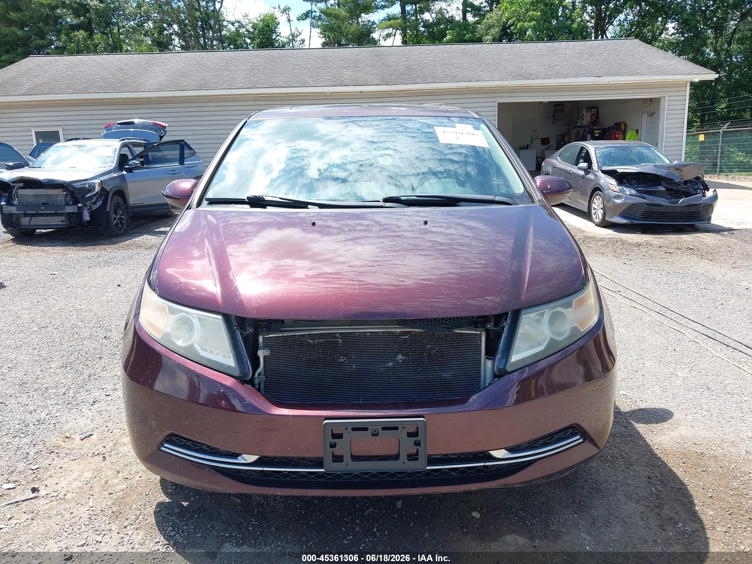 2014 Honda Odyssey Ex-l Purple vin: 5FNRL5H63EB029909
