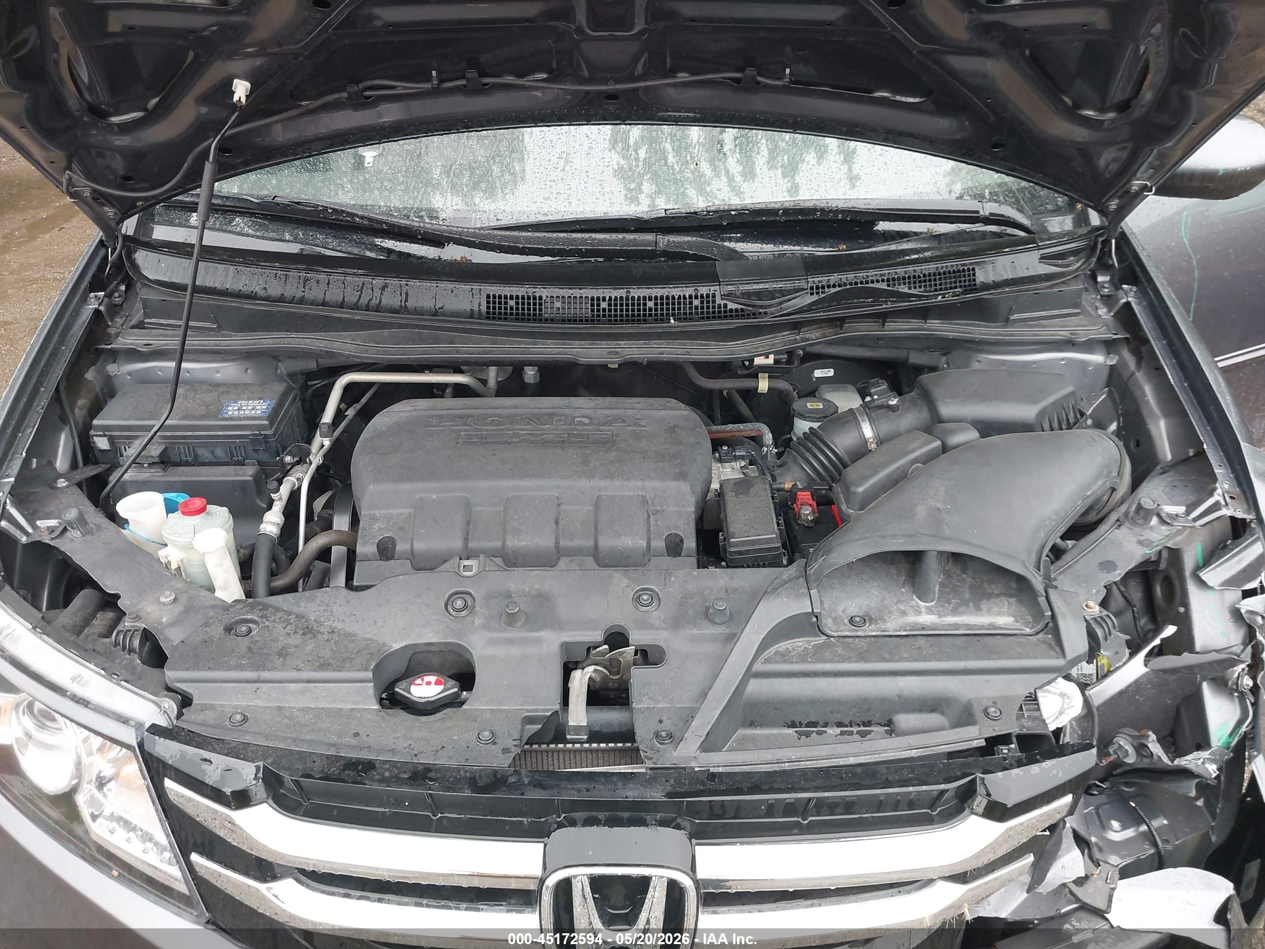 2014 Honda Odyssey Ex-l Gray vin: 5FNRL5H63EB033684