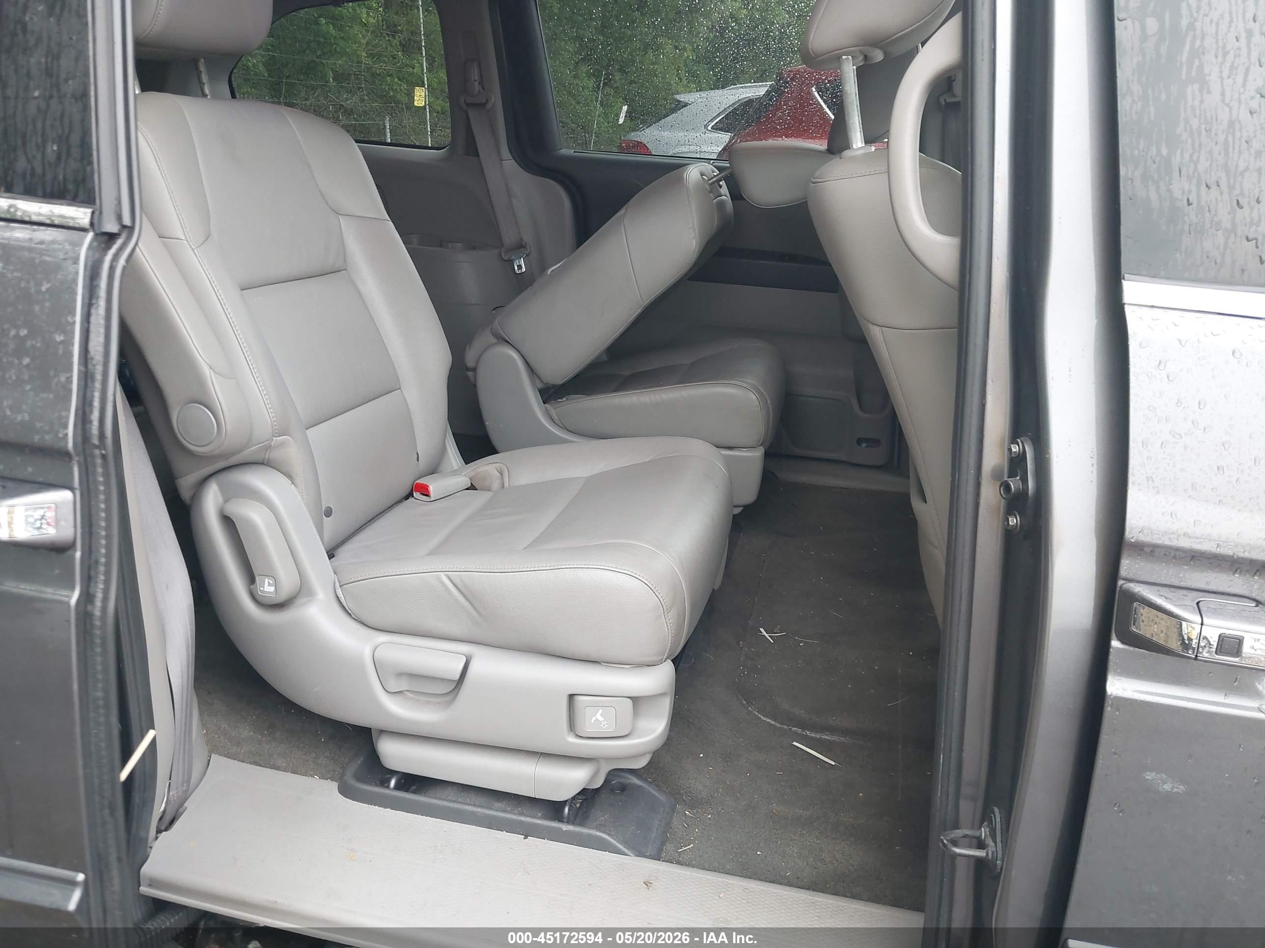 2014 Honda Odyssey Ex-l Gray vin: 5FNRL5H63EB033684