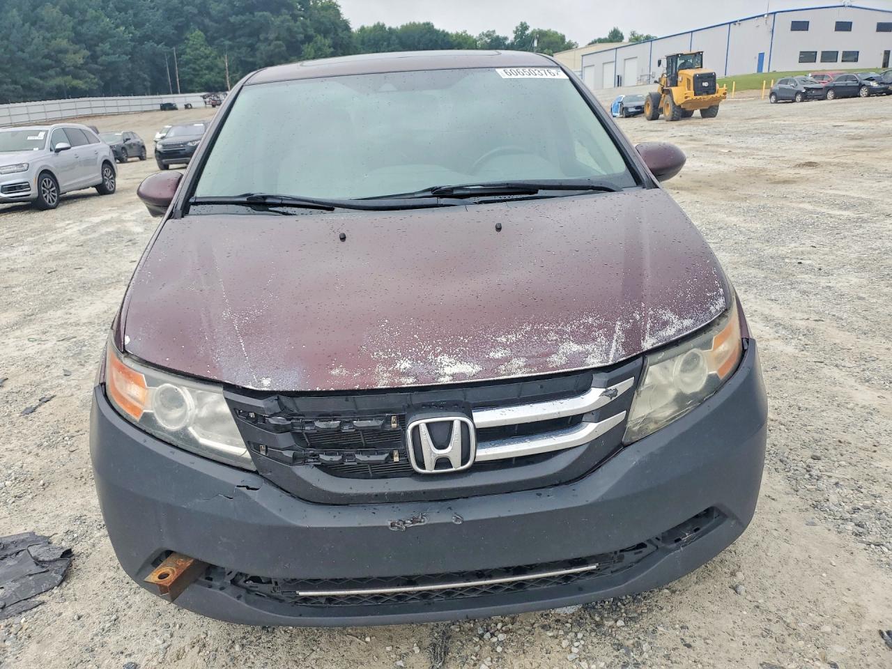 2014 Honda Odyssey Exl Burgundy vin: 5FNRL5H63EB049951