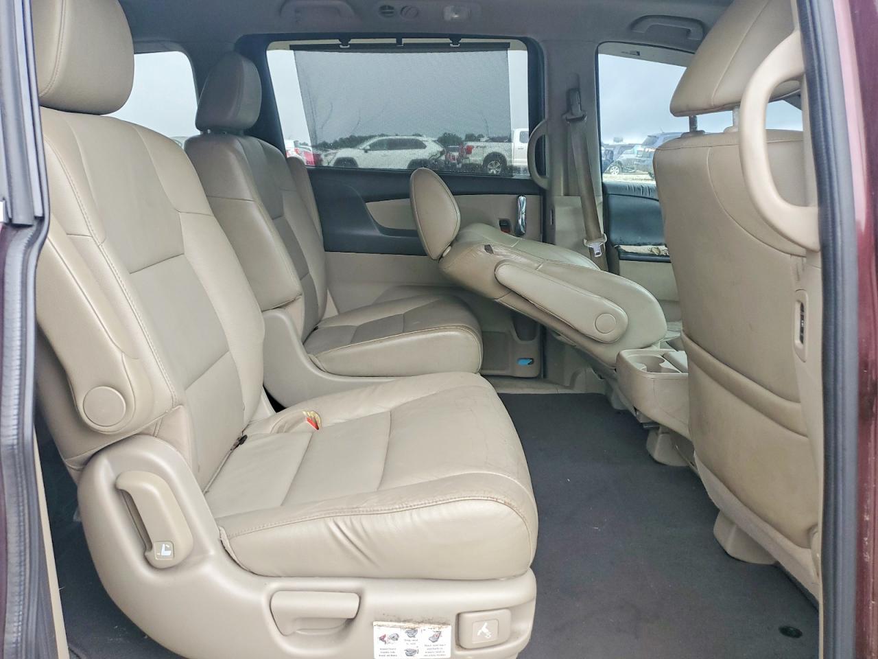 2014 Honda Odyssey Exl Burgundy vin: 5FNRL5H63EB049951
