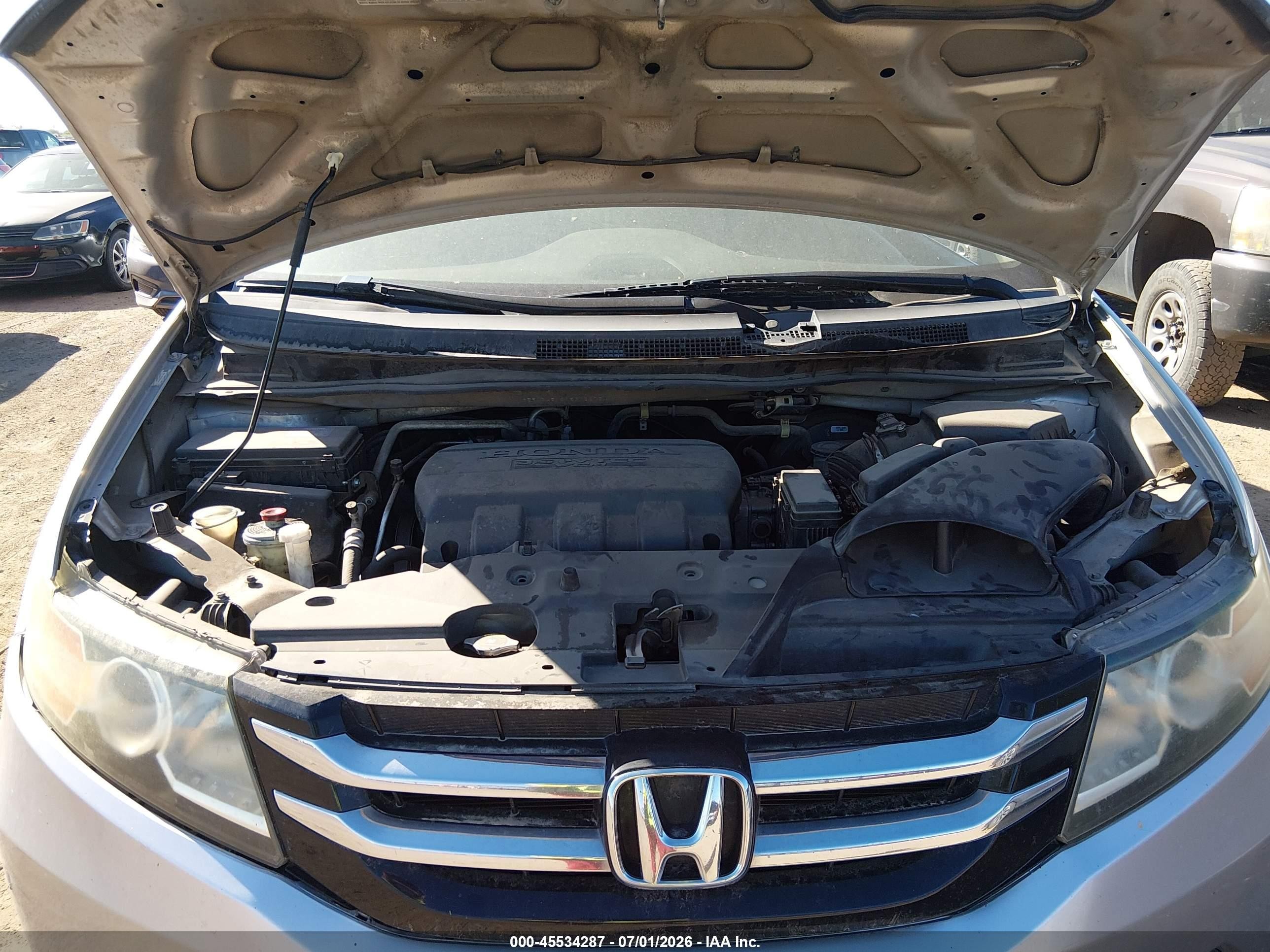 2014 Honda Odyssey Ex-l Silver vin: 5FNRL5H63EB052784