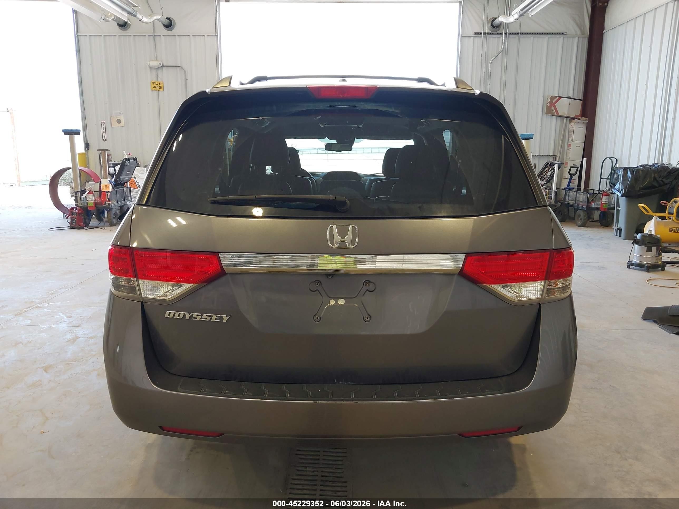 2014 Honda Odyssey Ex-l Gray vin: 5FNRL5H63EB054003