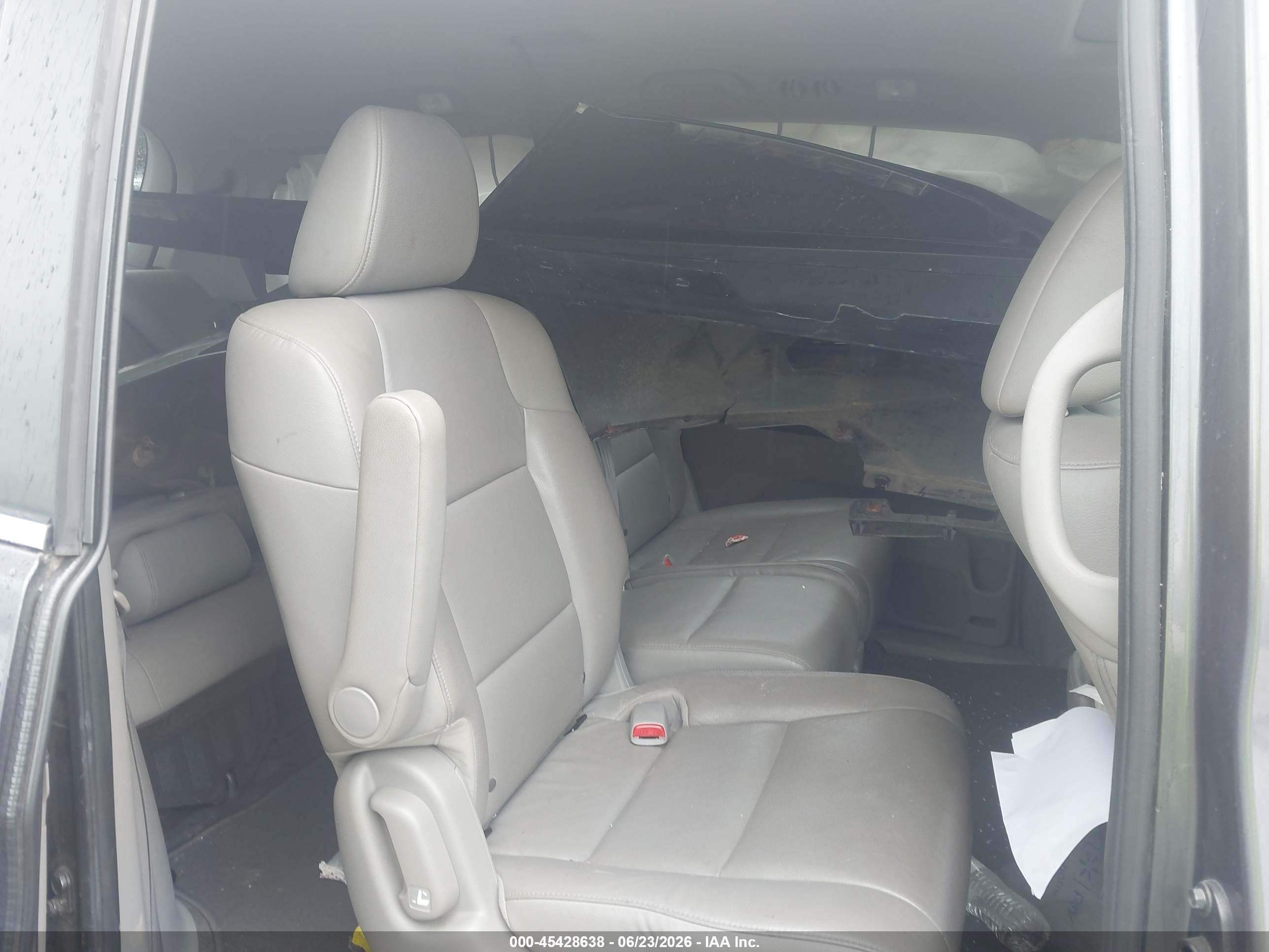 2014 Honda Odyssey Ex-l Gray vin: 5FNRL5H63EB060836