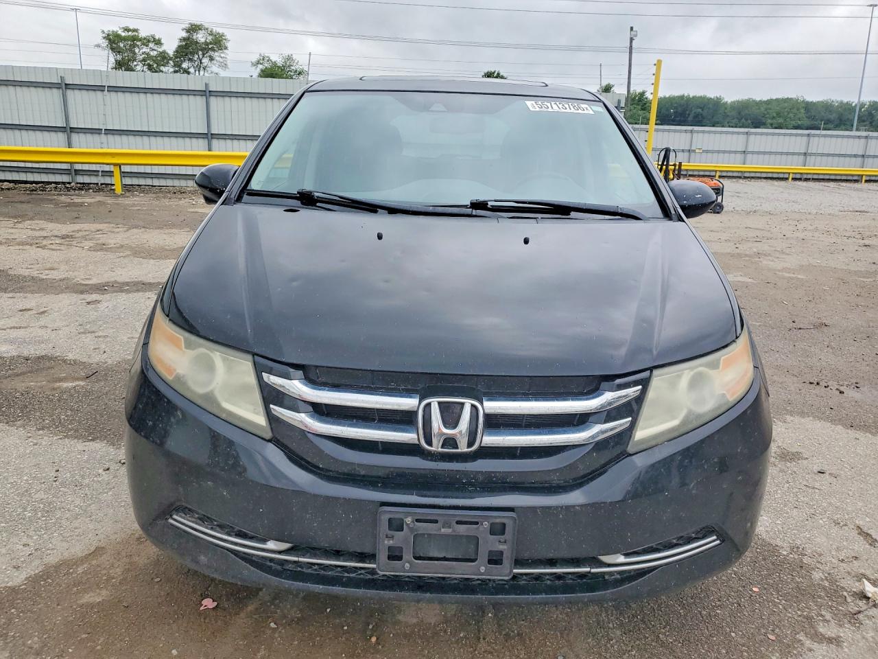 2014 Honda Odyssey Exl Black vin: 5FNRL5H63EB062747