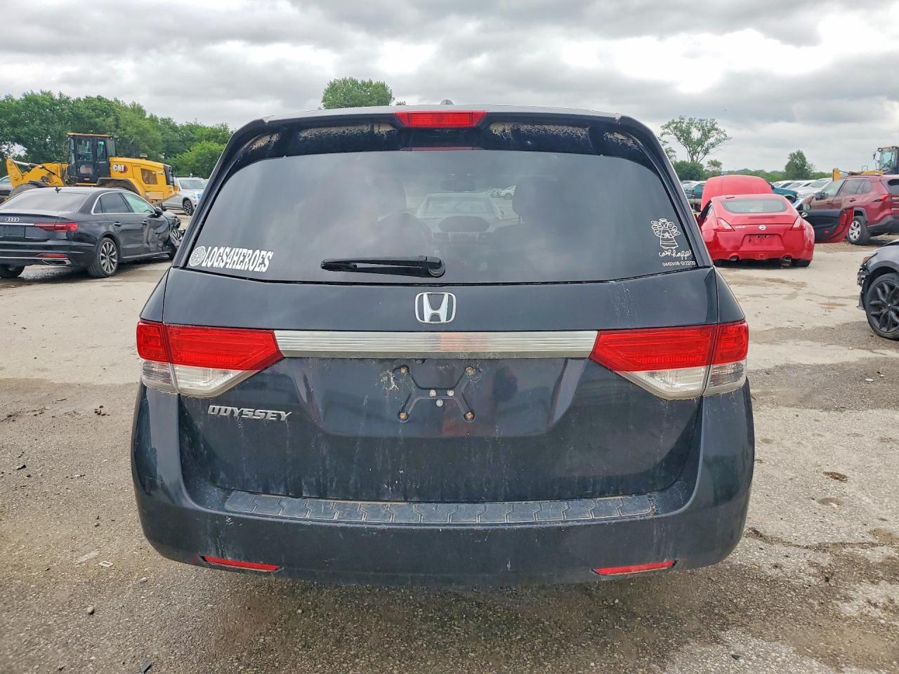 2014 Honda Odyssey Exl Black vin: 5FNRL5H63EB062747
