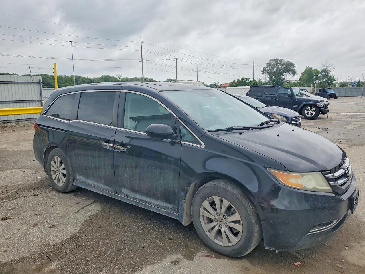 2014 Honda Odyssey Exl Black vin: 5FNRL5H63EB062747