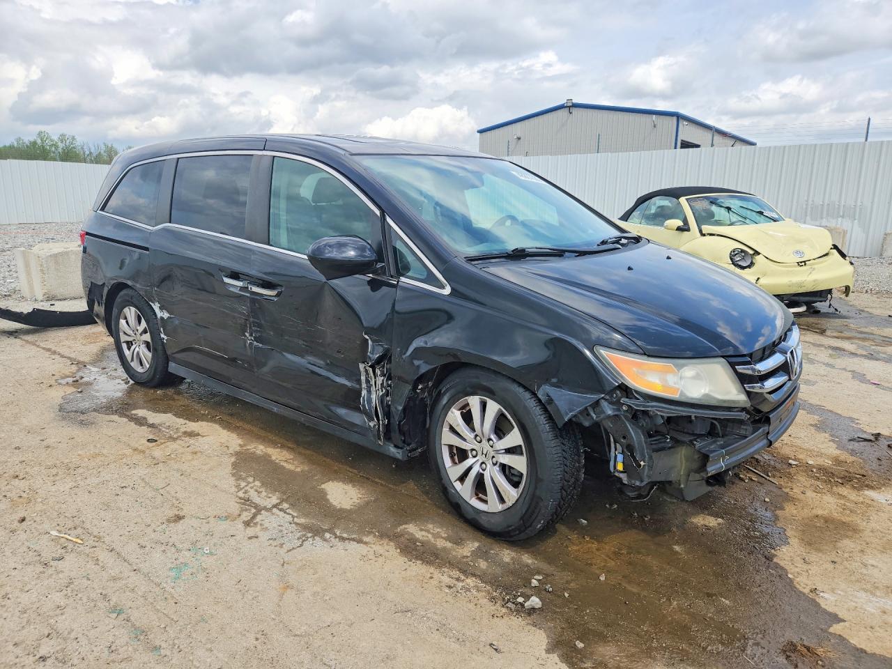 2014 Honda Odyssey Exl Black vin: 5FNRL5H63EB063669