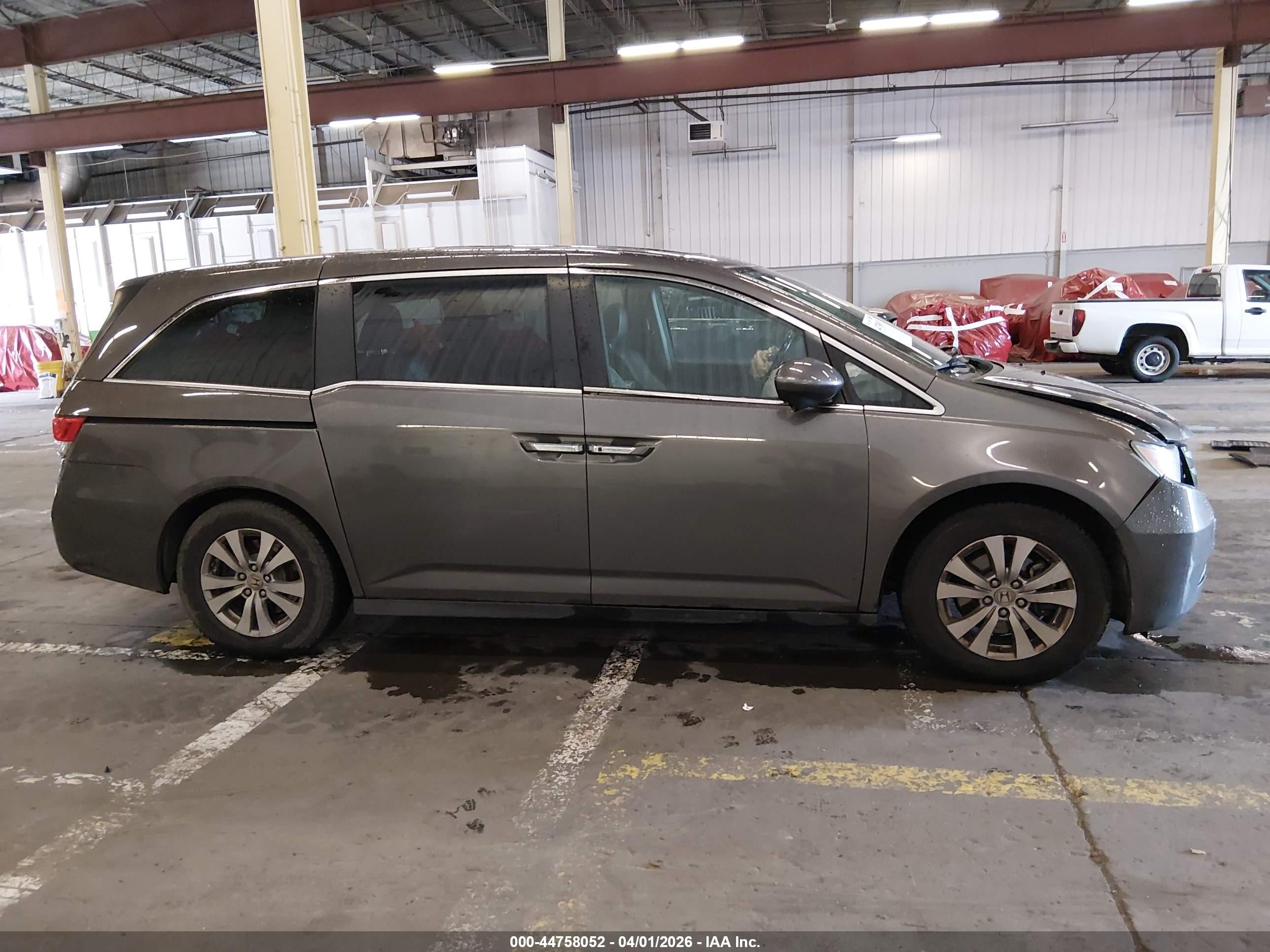 2014 Honda Odyssey Ex-l Gray vin: 5FNRL5H63EB068130