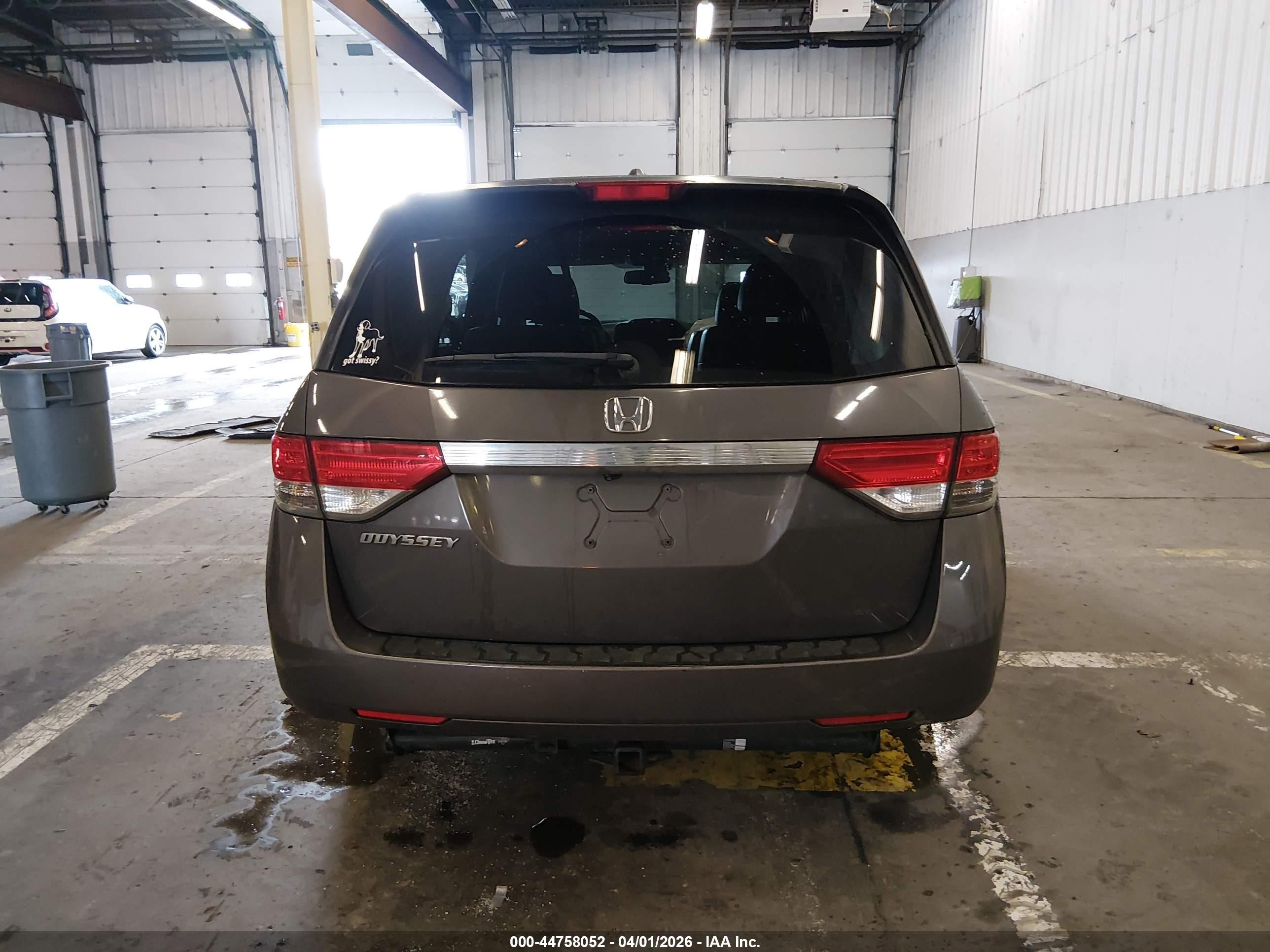 2014 Honda Odyssey Ex-l Gray vin: 5FNRL5H63EB068130