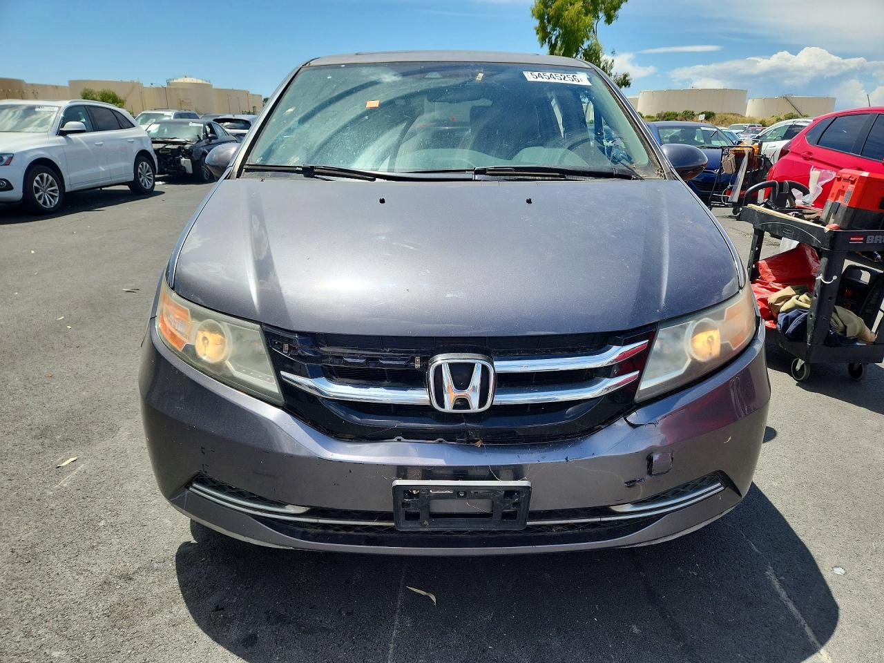 2014 Honda Odyssey Exl Gray vin: 5FNRL5H63EB083629