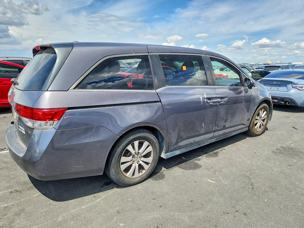 2014 Honda Odyssey Exl Gray vin: 5FNRL5H63EB083629