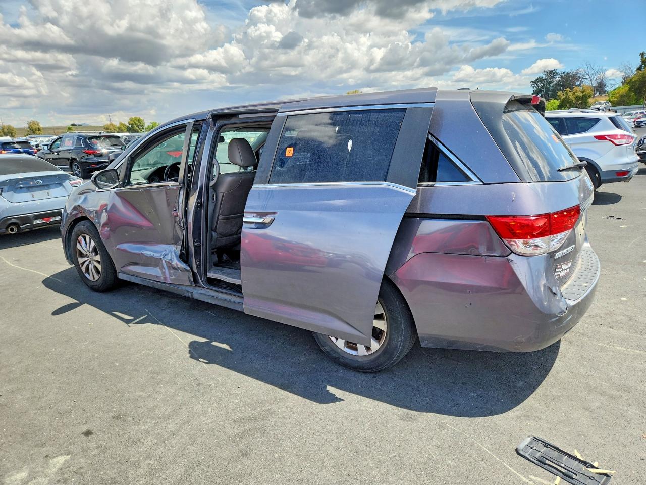 2014 Honda Odyssey Exl Gray vin: 5FNRL5H63EB083629
