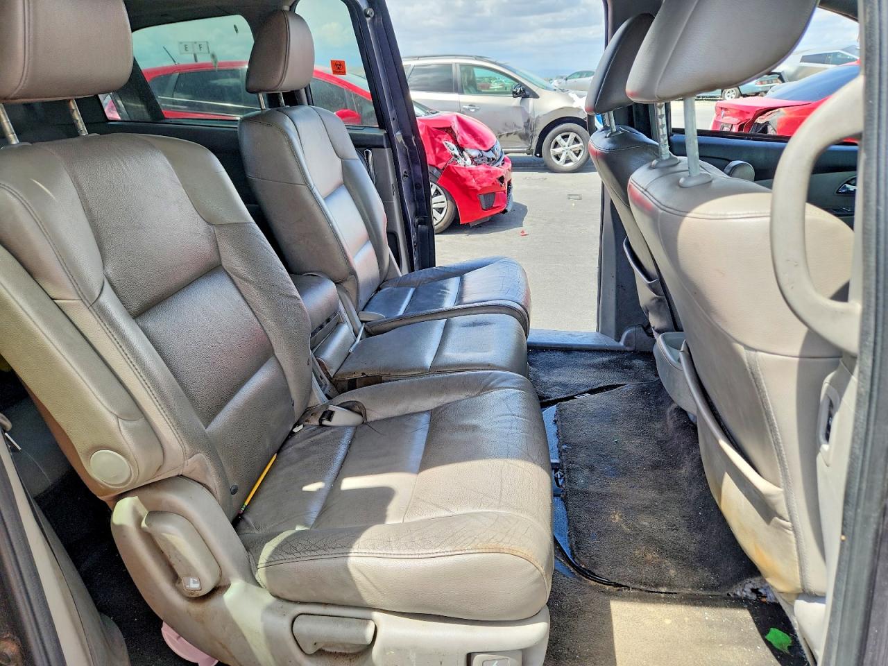 2014 Honda Odyssey Exl Gray vin: 5FNRL5H63EB083629
