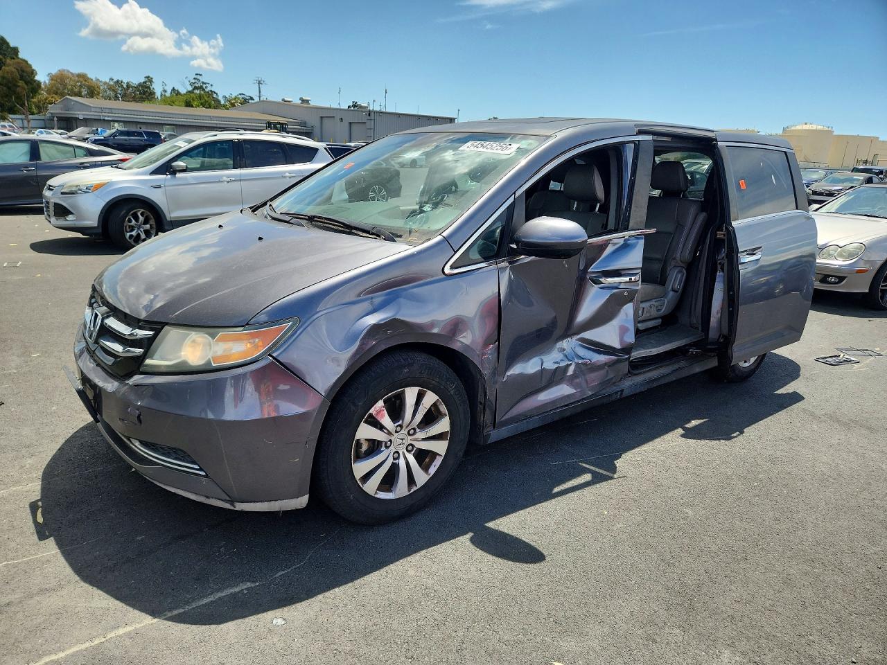 2014 Honda Odyssey Exl Gray vin: 5FNRL5H63EB083629