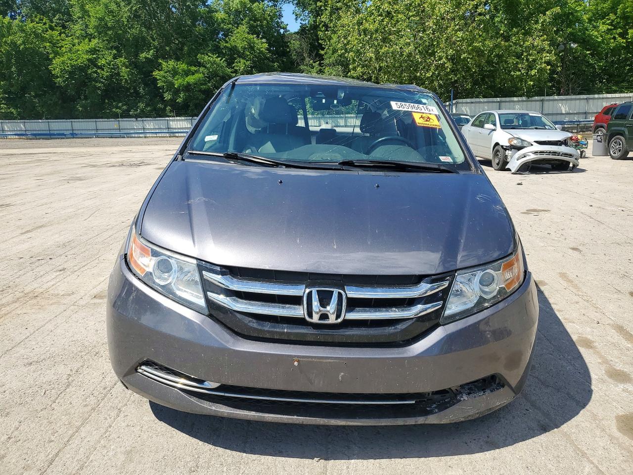 2014 Honda Odyssey Exl Gray vin: 5FNRL5H63EB084117