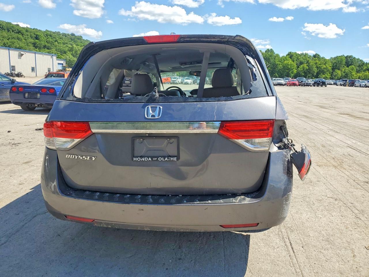 2014 Honda Odyssey Exl Gray vin: 5FNRL5H63EB084117