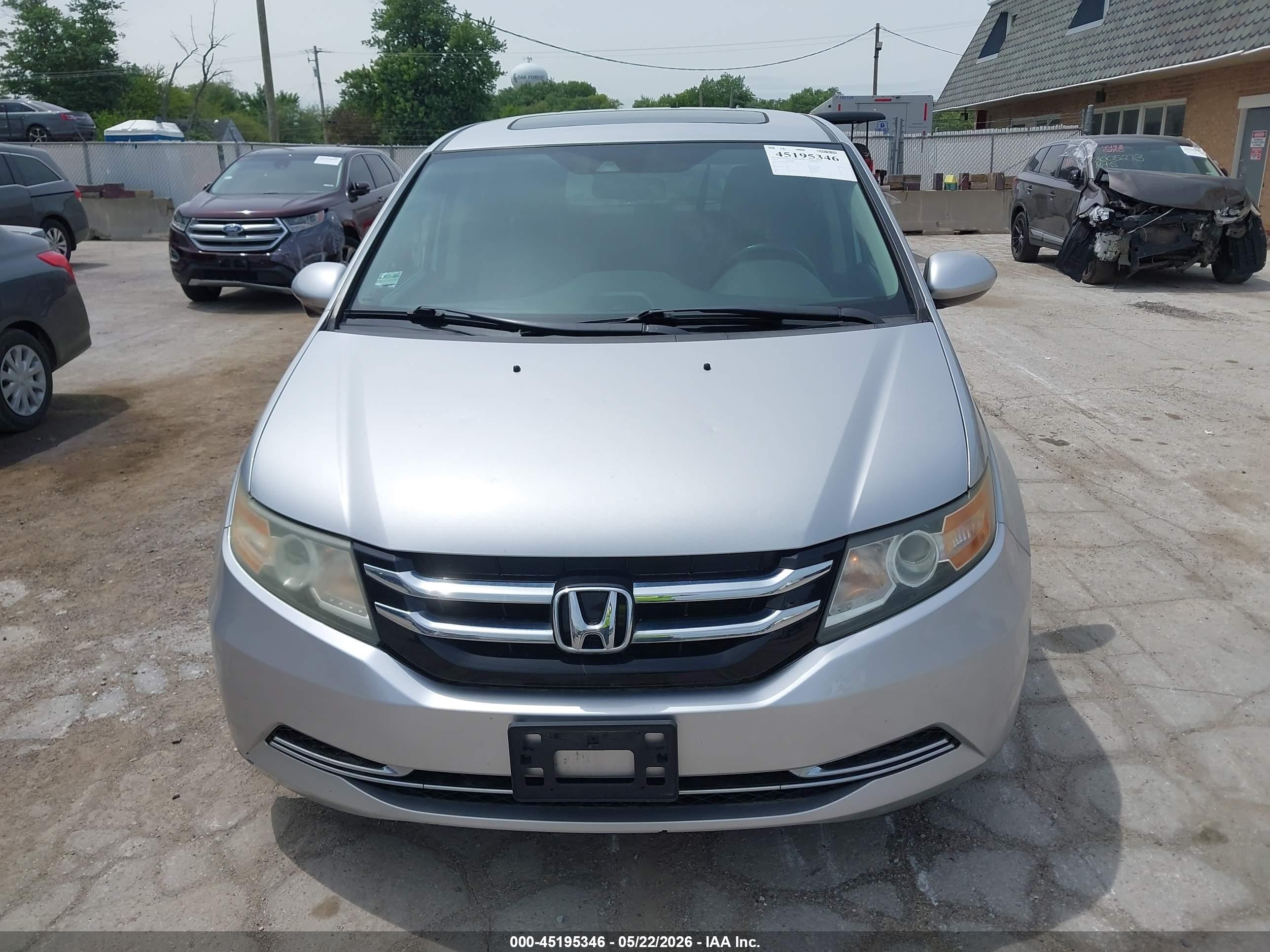 2014 Honda Odyssey Ex-l Silver vin: 5FNRL5H63EB084781