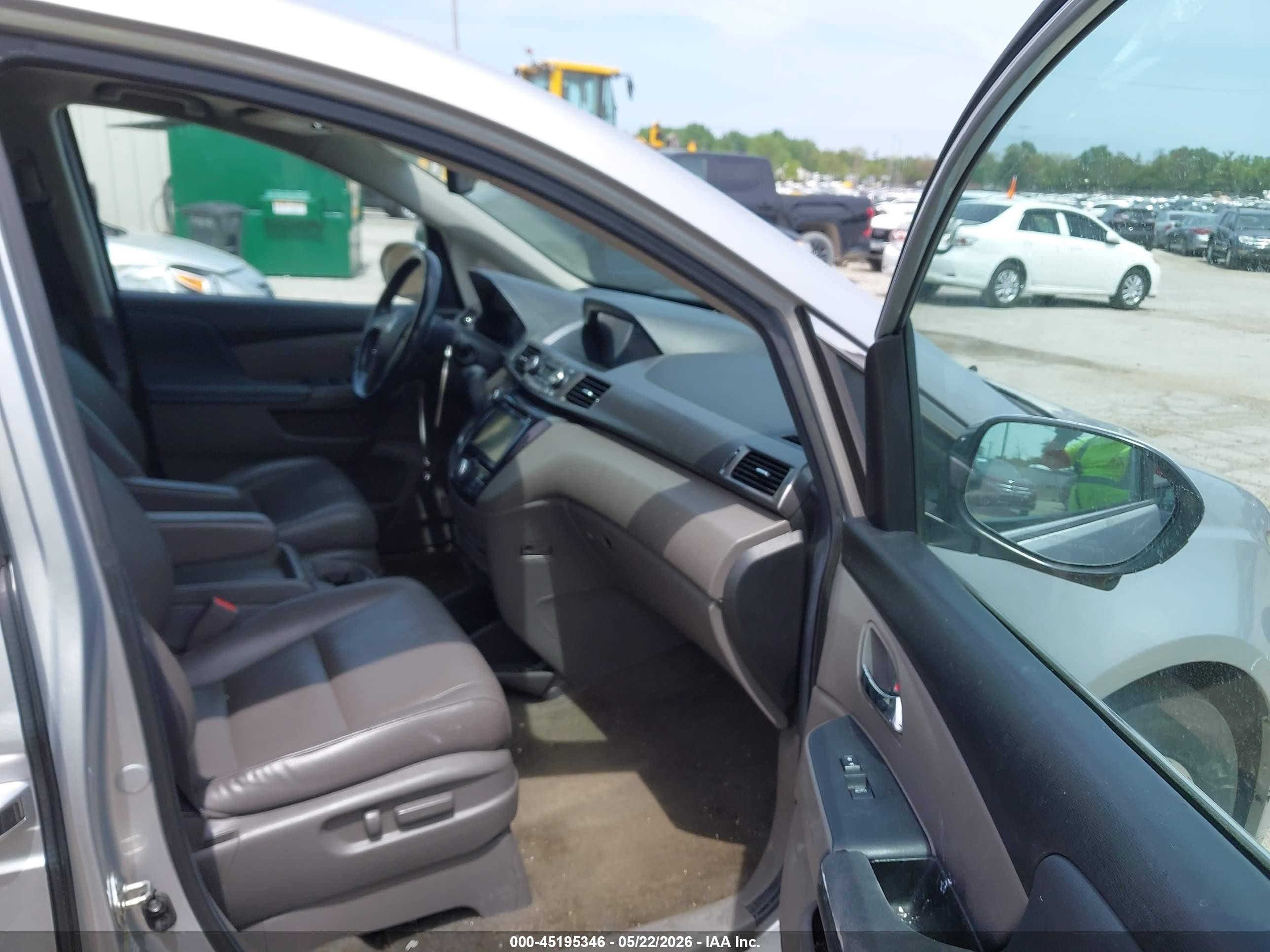 2014 Honda Odyssey Ex-l Silver vin: 5FNRL5H63EB084781