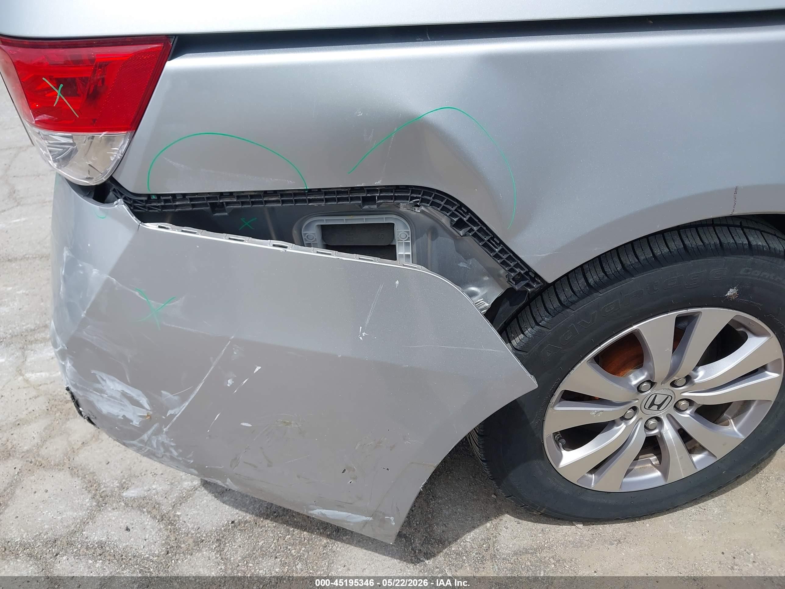 2014 Honda Odyssey Ex-l Silver vin: 5FNRL5H63EB084781