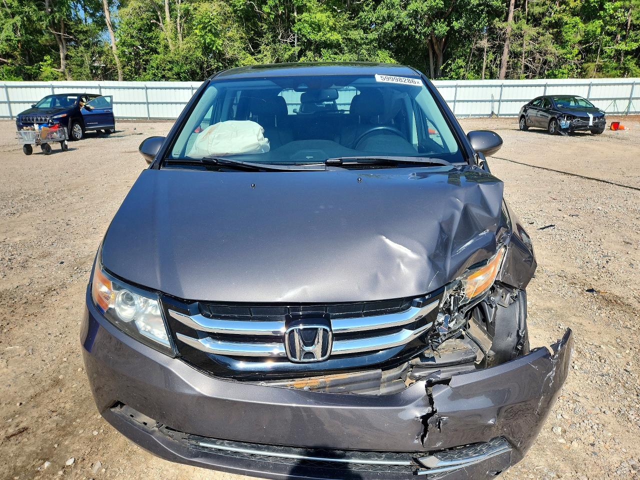 2014 Honda Odyssey Exl Серый vin: 5FNRL5H63EB087678