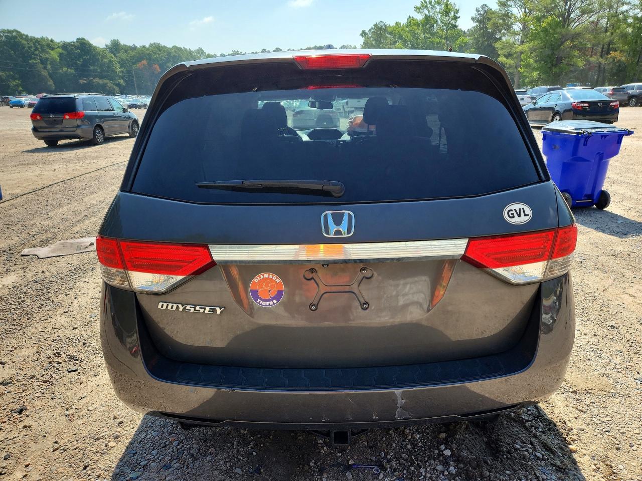2014 Honda Odyssey Exl Серый vin: 5FNRL5H63EB087678