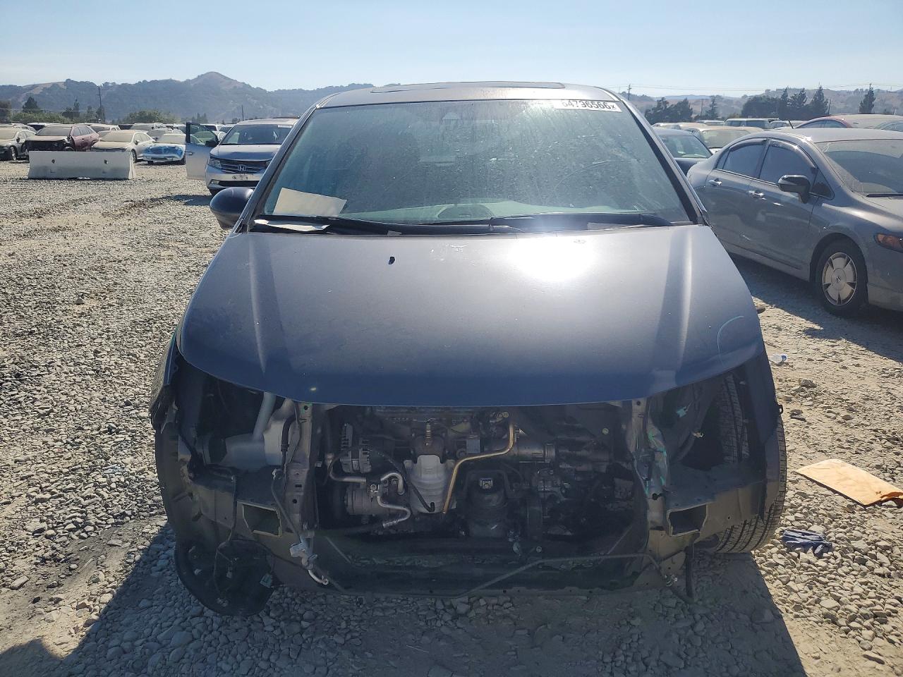 2014 Honda Odyssey Exl Gray vin: 5FNRL5H63EB095229