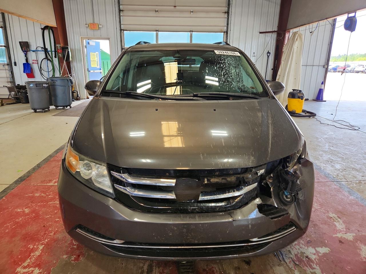 2014 Honda Odyssey Exl Gray vin: 5FNRL5H63EB097420