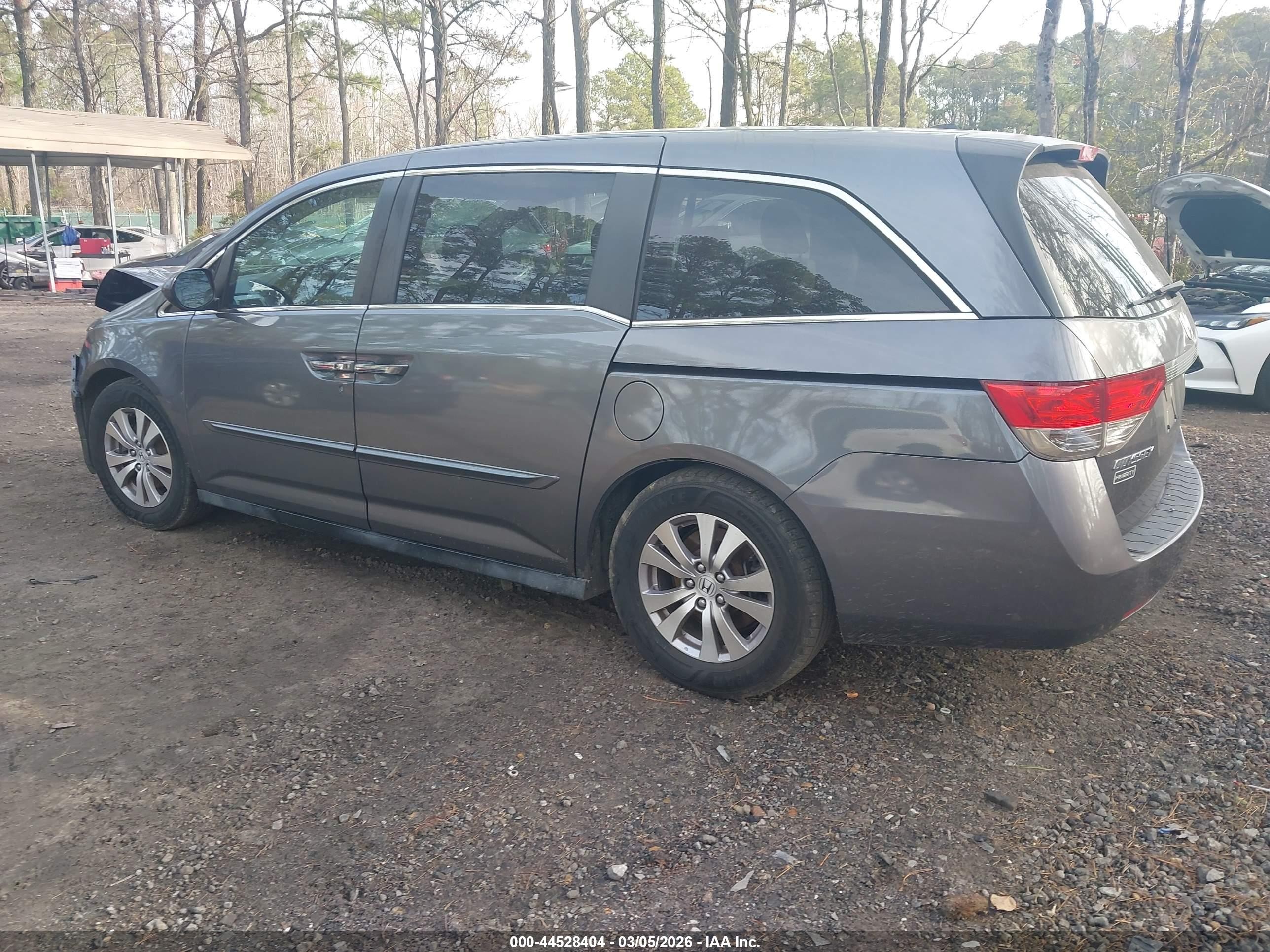 2014 Honda Odyssey Ex-l Gray vin: 5FNRL5H63EB118928