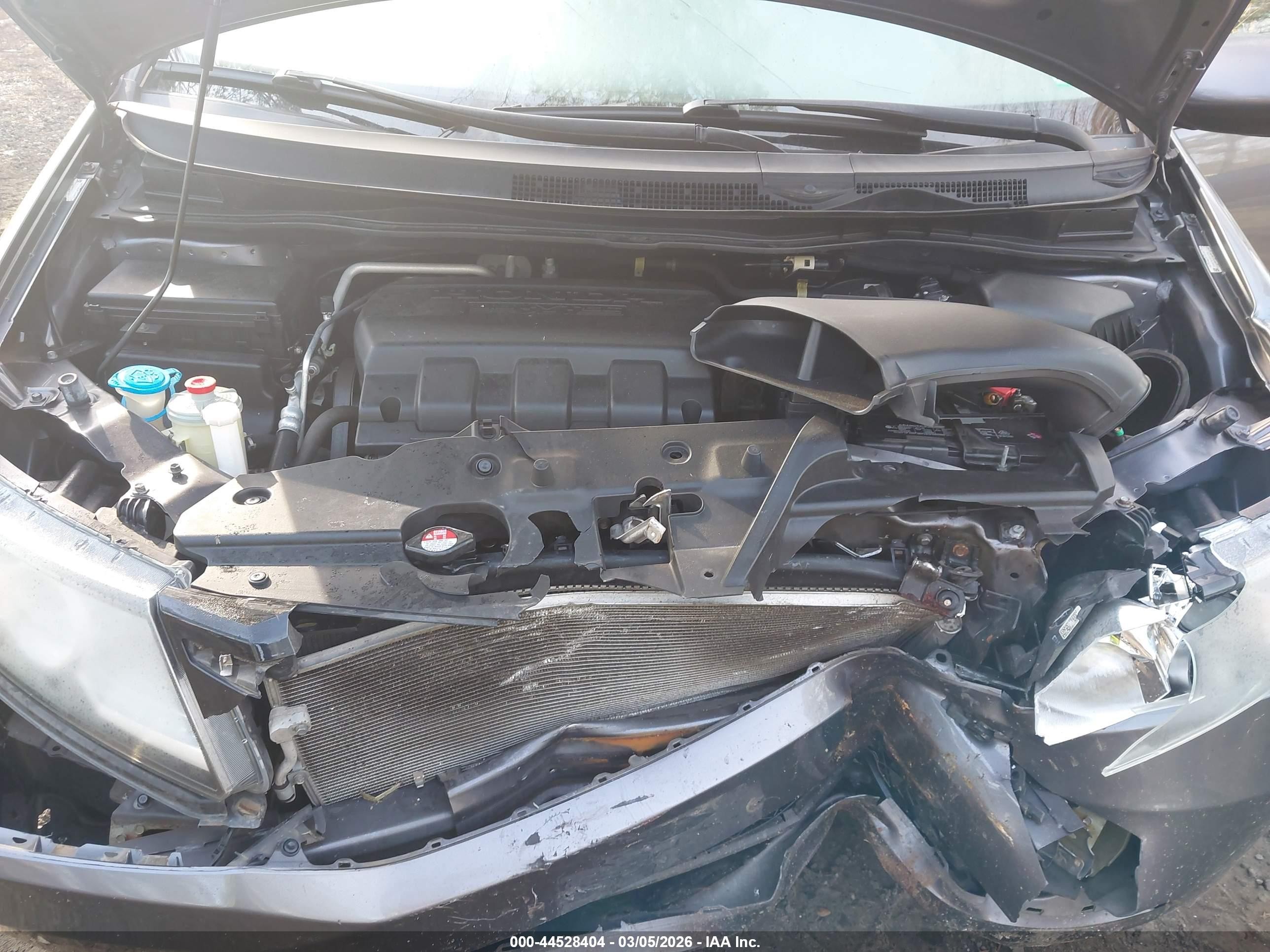 2014 Honda Odyssey Ex-l Gray vin: 5FNRL5H63EB118928