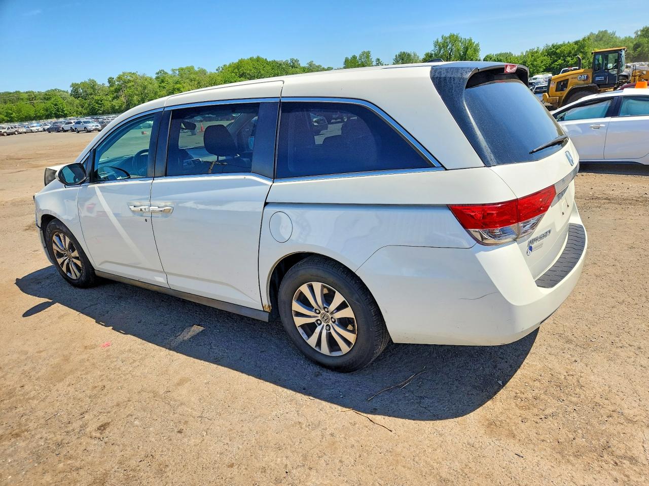 2014 Honda Odyssey Exl White vin: 5FNRL5H63EB124003