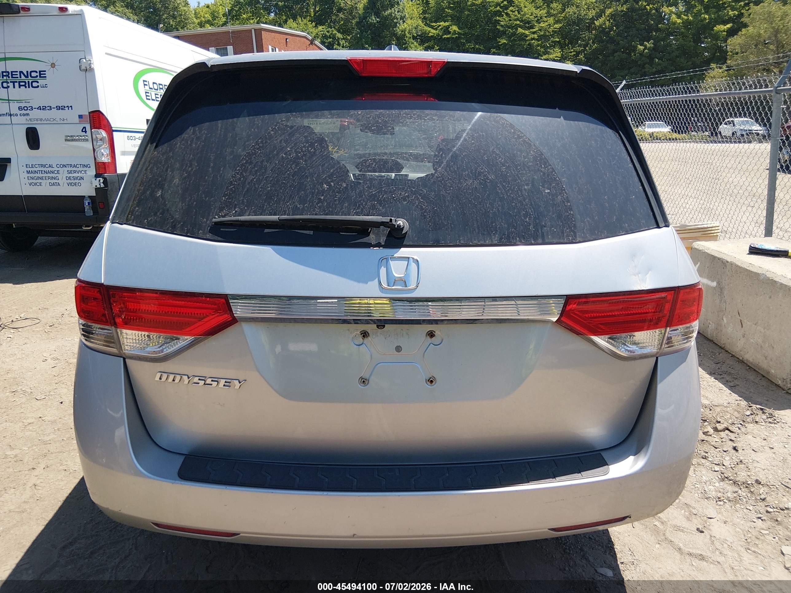 2014 Honda Odyssey Ex-l Silver vin: 5FNRL5H63EB138466