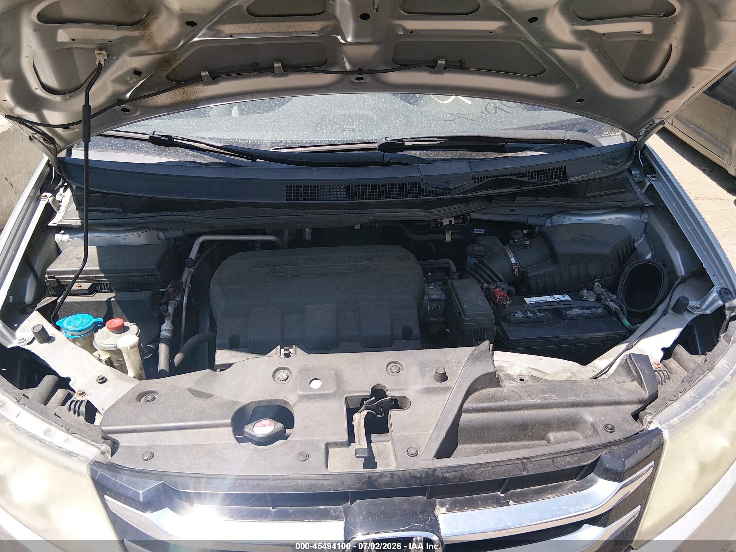 2014 Honda Odyssey Ex-l Silver vin: 5FNRL5H63EB138466