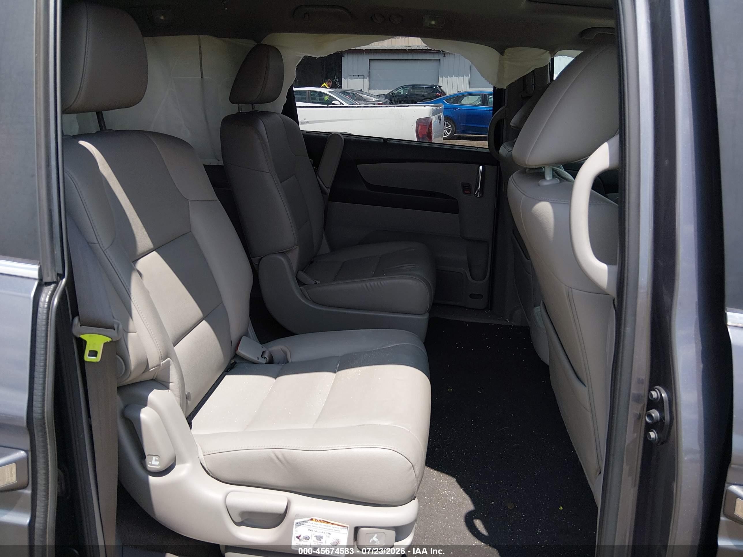 2015 Honda Odyssey Ex-l Gray vin: 5FNRL5H63FB005403