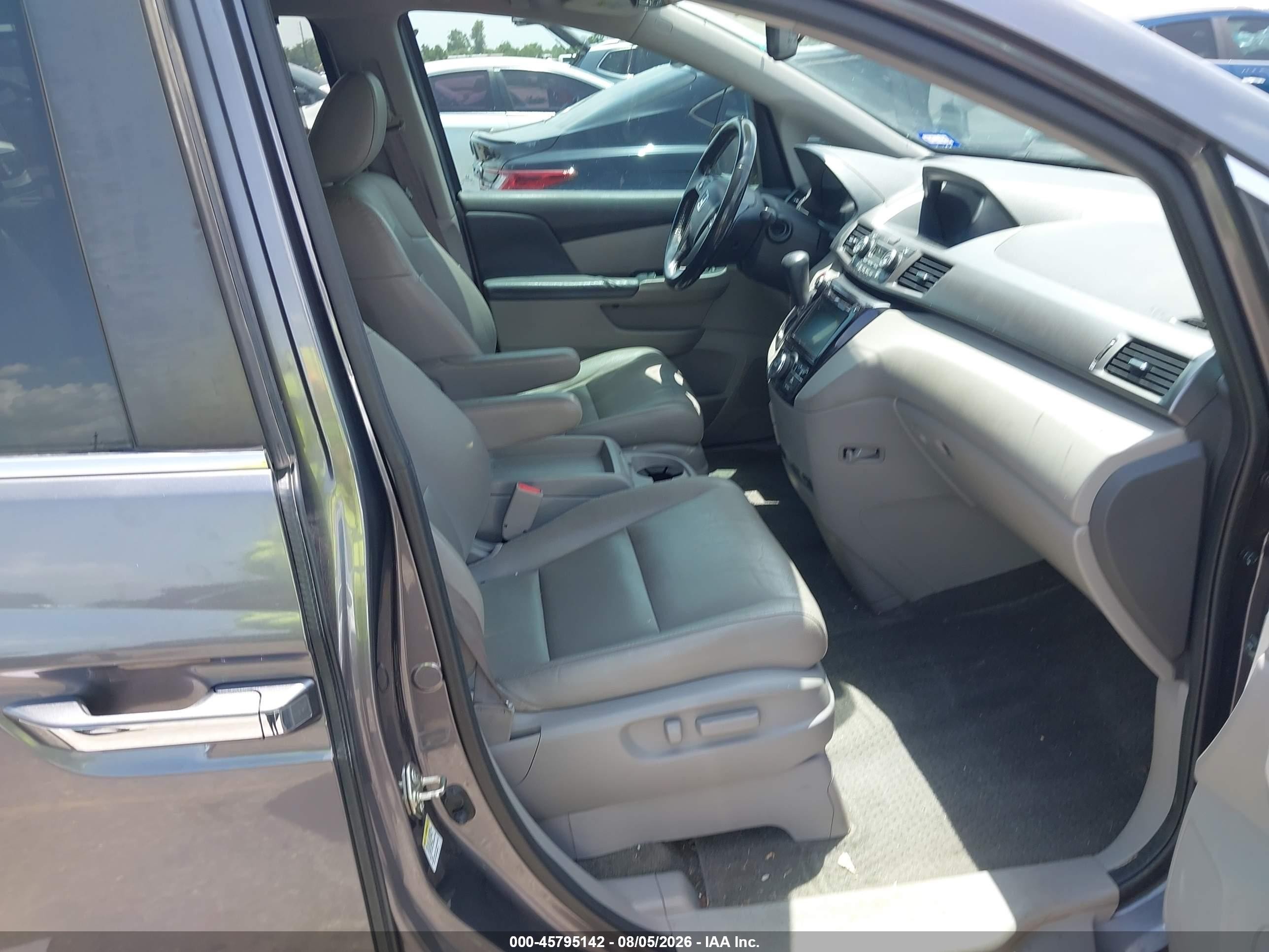 2015 Honda Odyssey Ex-l Gray vin: 5FNRL5H63FB016434