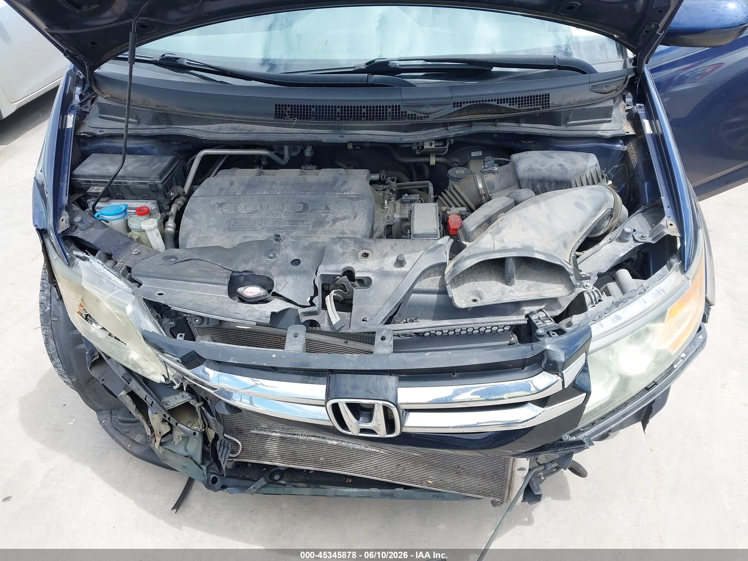 2015 Honda Odyssey Ex-l Blue vin: 5FNRL5H63FB016501
