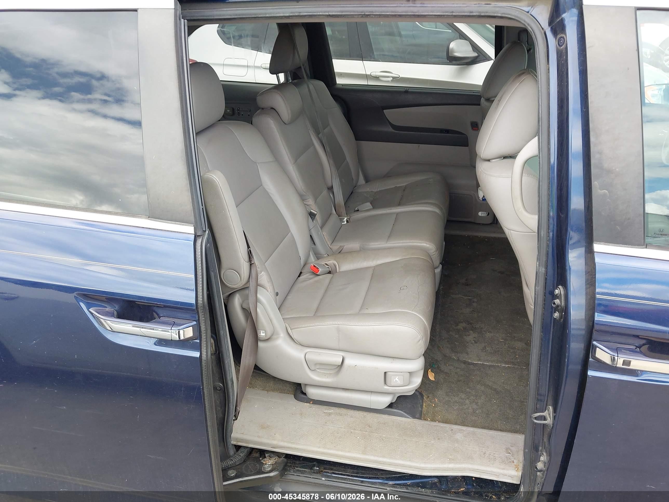 2015 Honda Odyssey Ex-l Blue vin: 5FNRL5H63FB016501