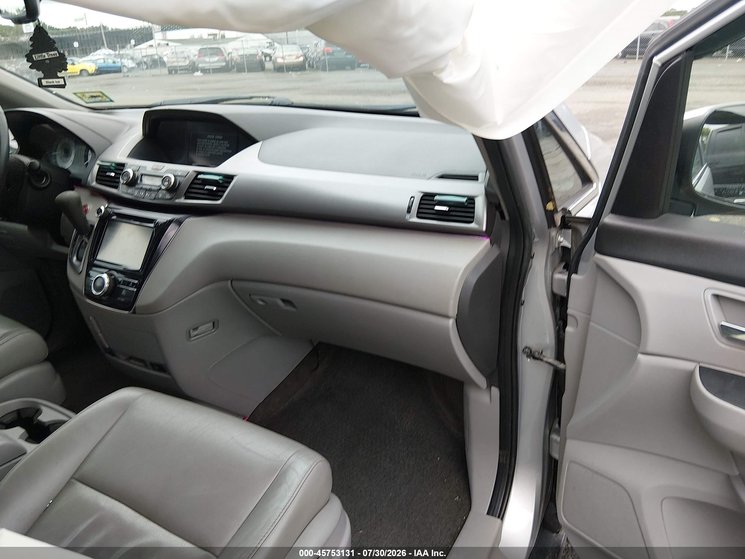 2015 Honda Odyssey Ex-l Silver vin: 5FNRL5H63FB016580