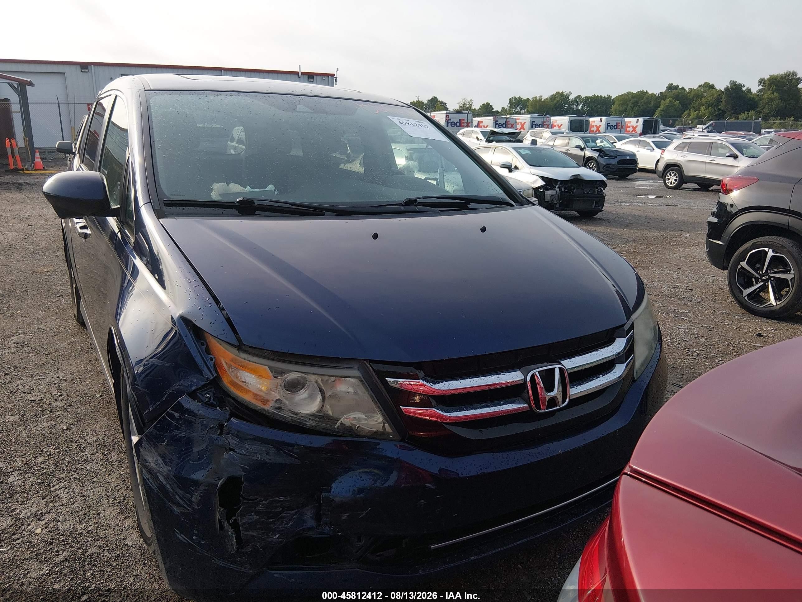 2015 Honda Odyssey Ex-l Blue vin: 5FNRL5H63FB019334