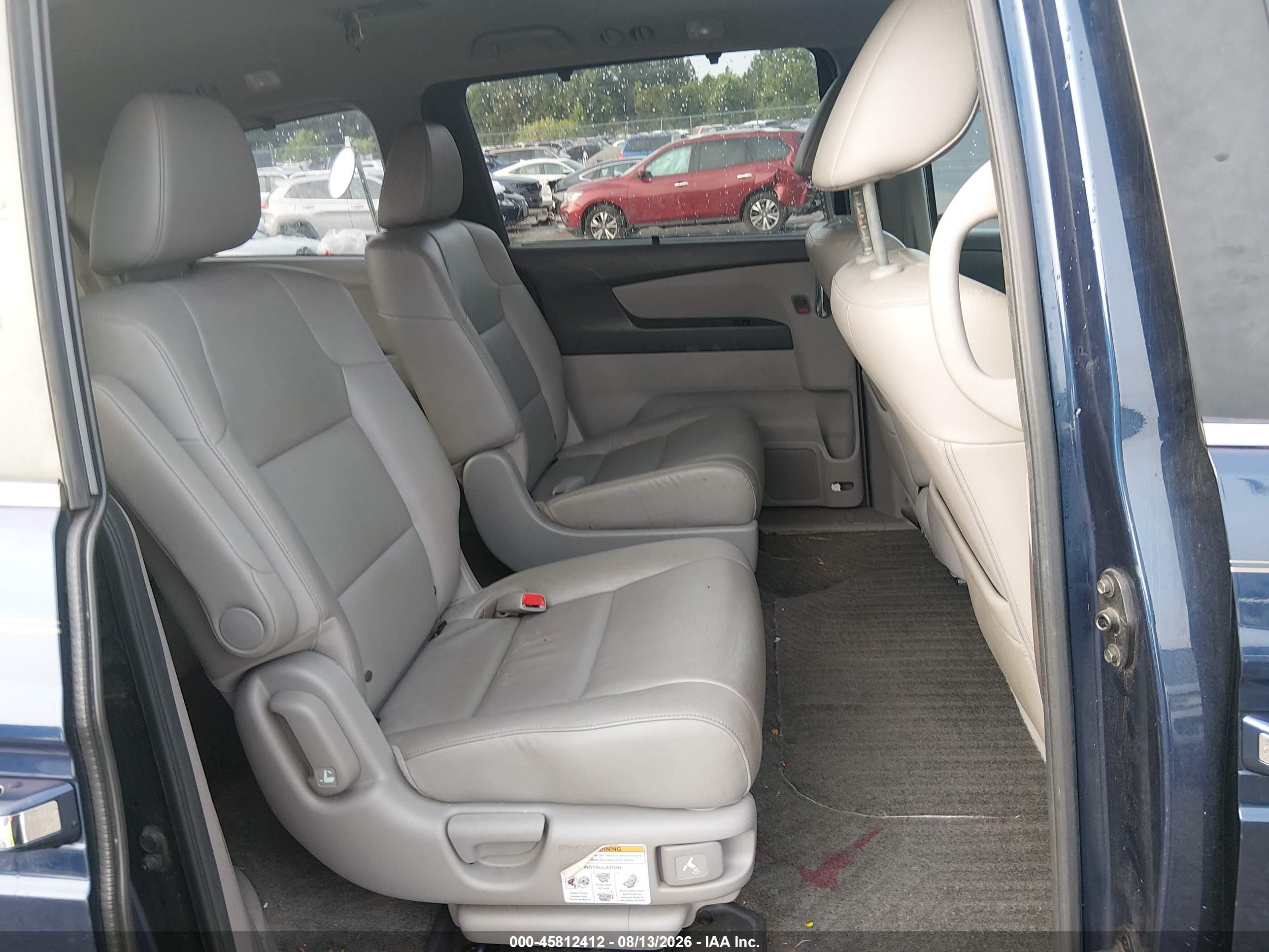 2015 Honda Odyssey Ex-l Blue vin: 5FNRL5H63FB019334