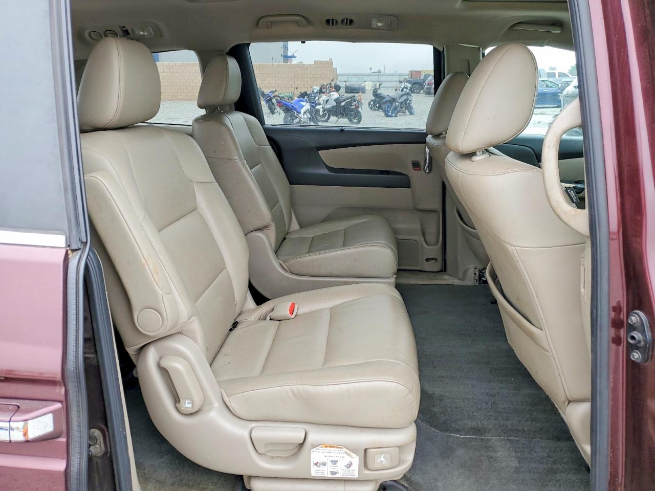2015 Honda Odyssey Exl Burgundy vin: 5FNRL5H63FB027837