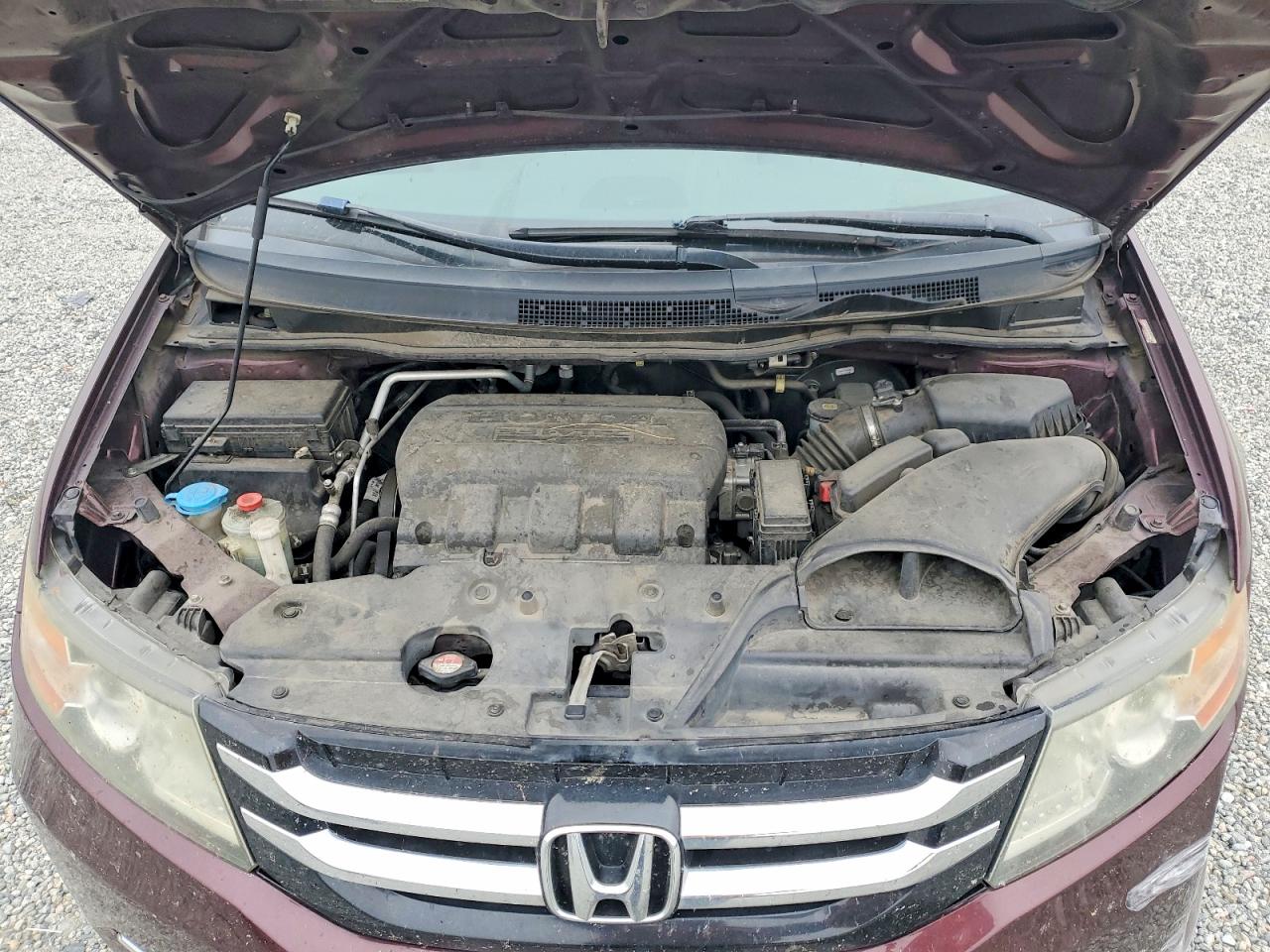 2015 Honda Odyssey Exl Burgundy vin: 5FNRL5H63FB027837