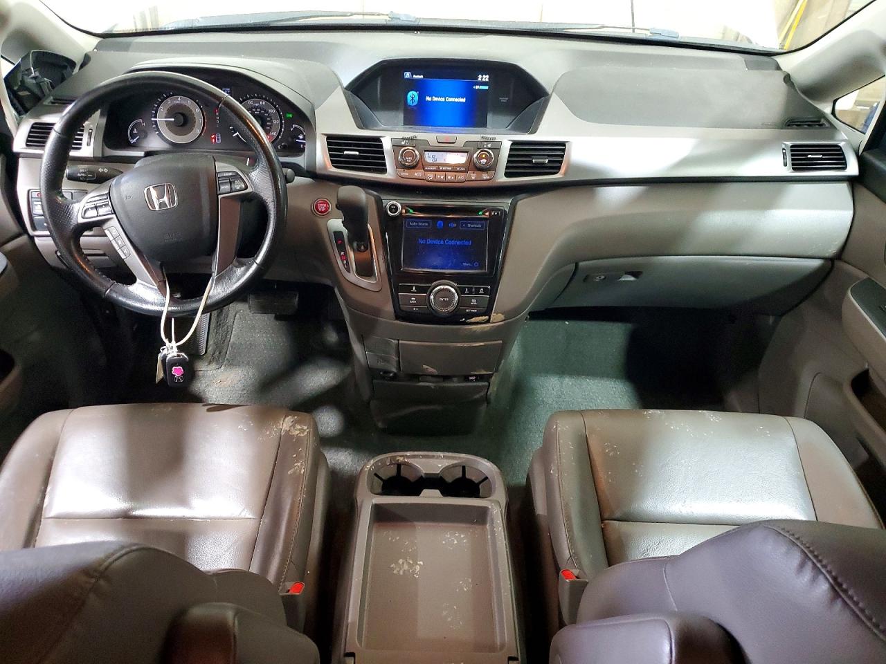2015 Honda Odyssey Exl White vin: 5FNRL5H63FB040555
