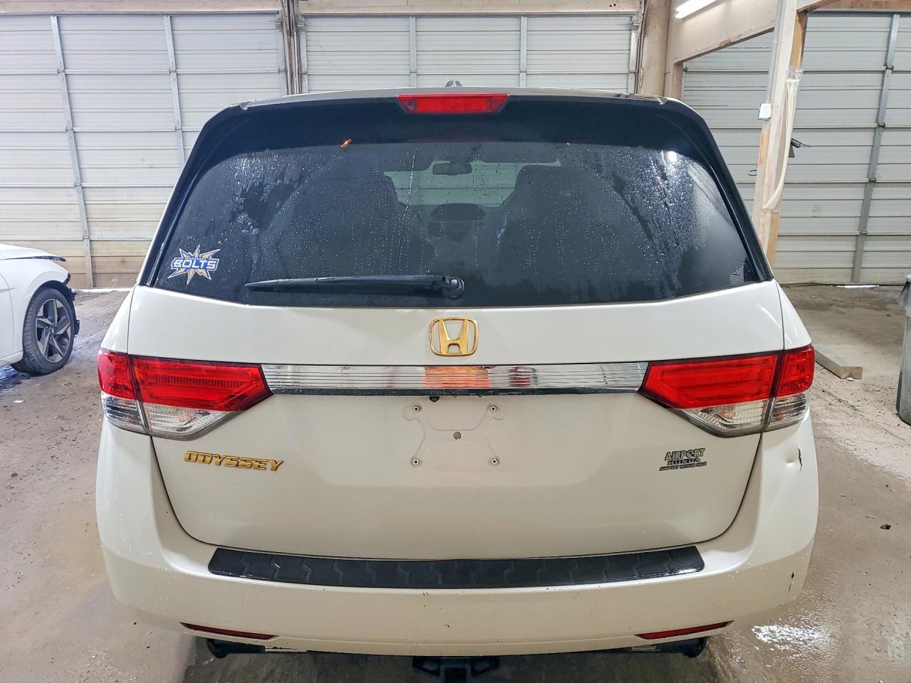 2015 Honda Odyssey Exl White vin: 5FNRL5H63FB040555