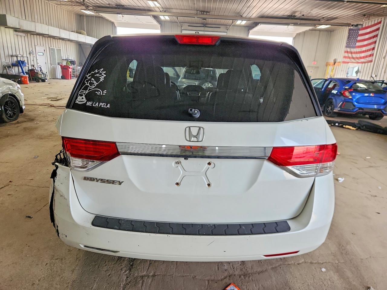 2015 Honda Odyssey Exl White vin: 5FNRL5H63FB061910