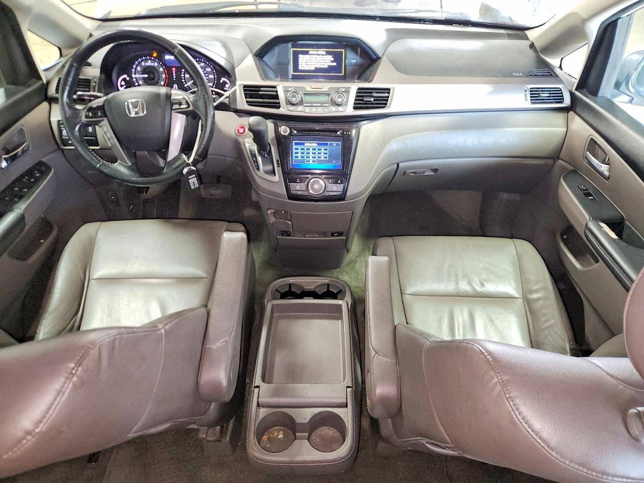 2015 Honda Odyssey Exl White vin: 5FNRL5H63FB061910