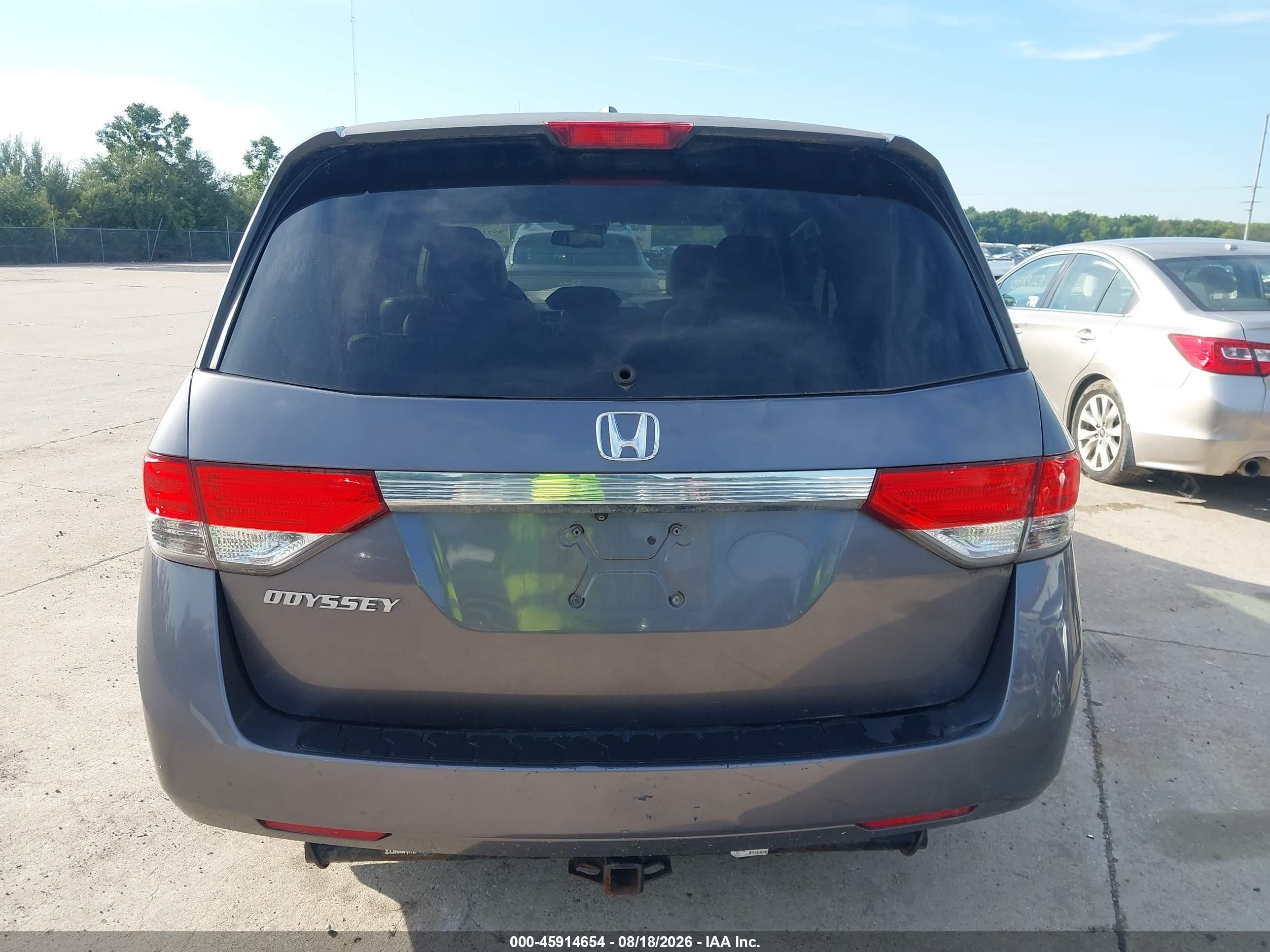 2015 Honda Odyssey Ex-l Gray vin: 5FNRL5H63FB066573