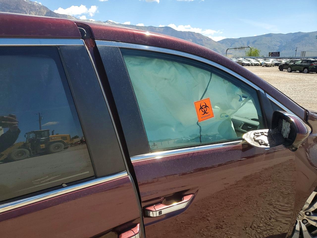 2015 Honda Odyssey Exl Maroon vin: 5FNRL5H63FB072423